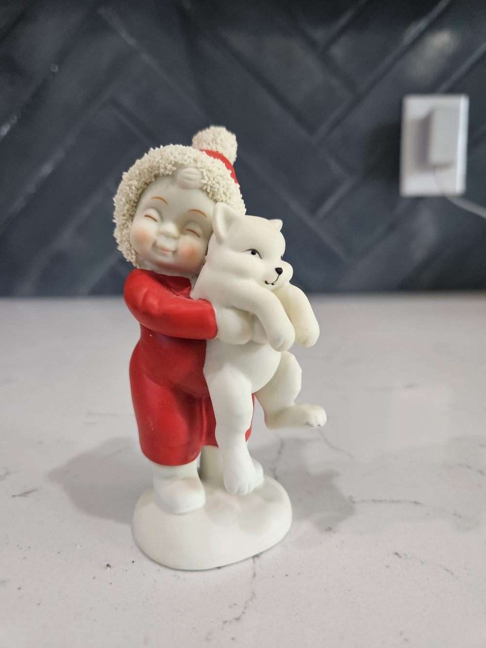Vintage Department 56 Snowbabies "Totally Huggable"